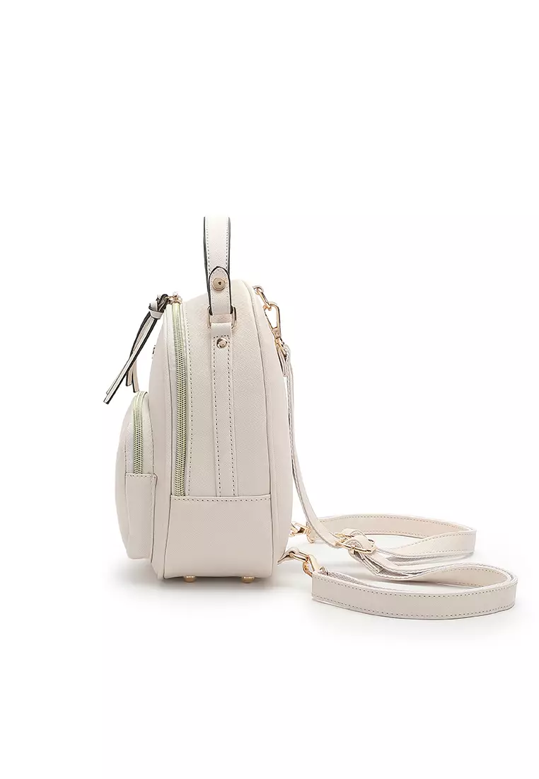 Women's Casual 2-Way Backpack - White