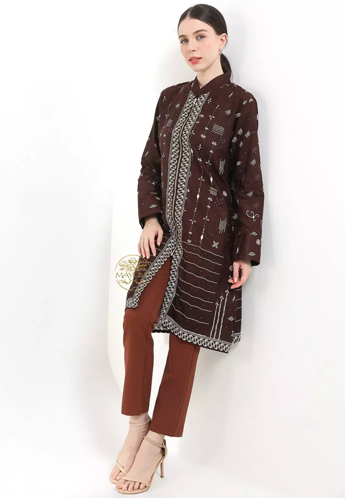 Tunik Batik Prangkas Mahogany Premium NLN