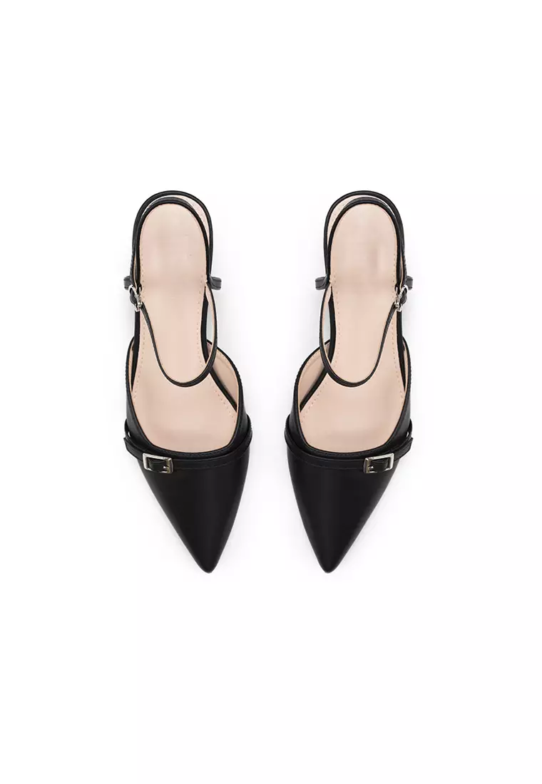 Jual nose ANKLE STRAP KITTEN HEEL PUMP Original 2024 ZALORA Indonesia