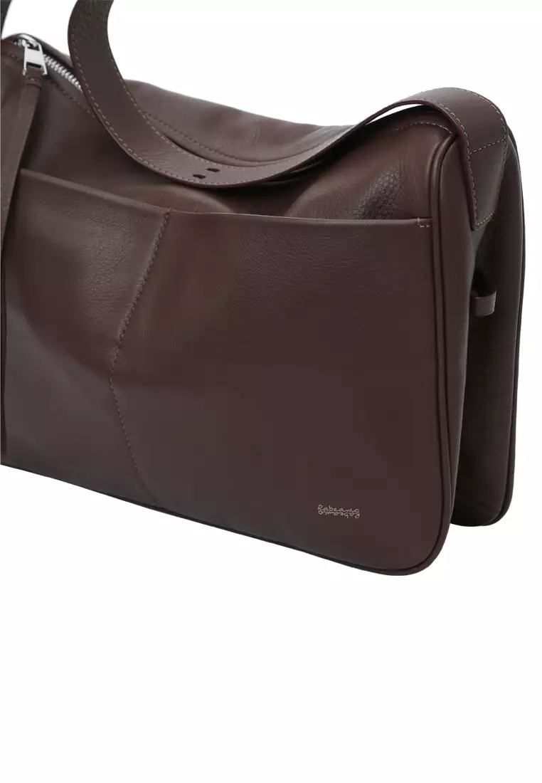 Slip Pockets Shoulder Bag - Cacao