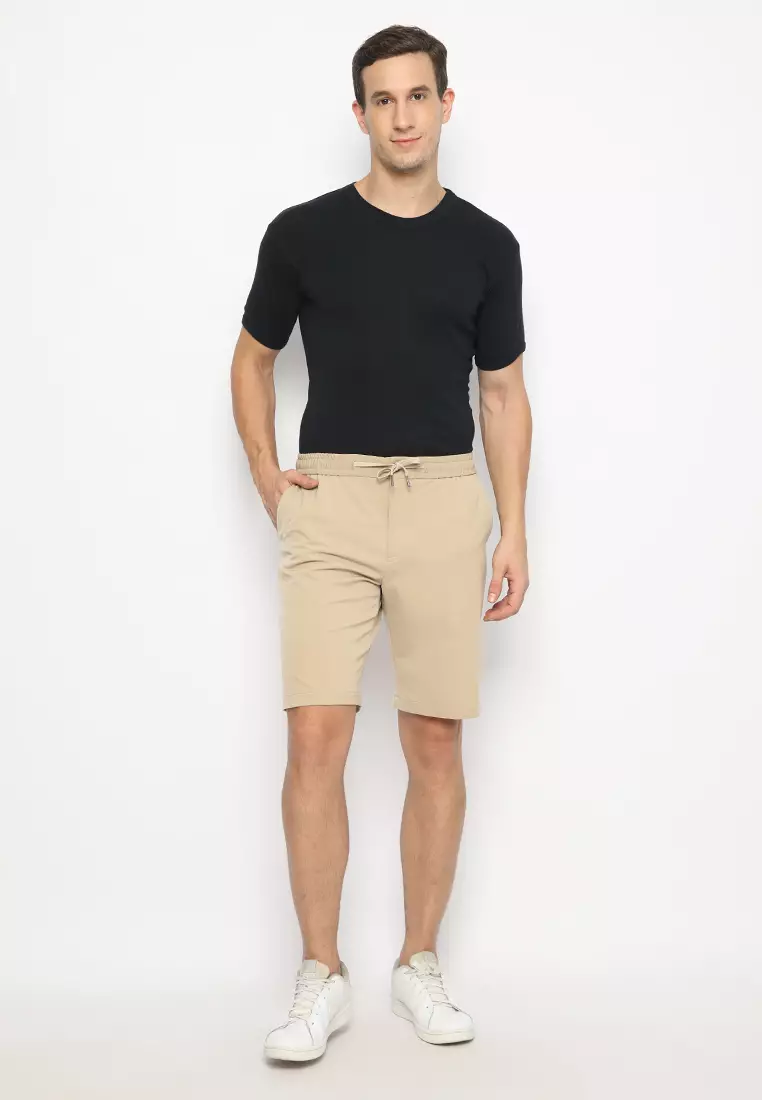 Jobb Jordin Celana Pendek Pria Regular Fit Beige