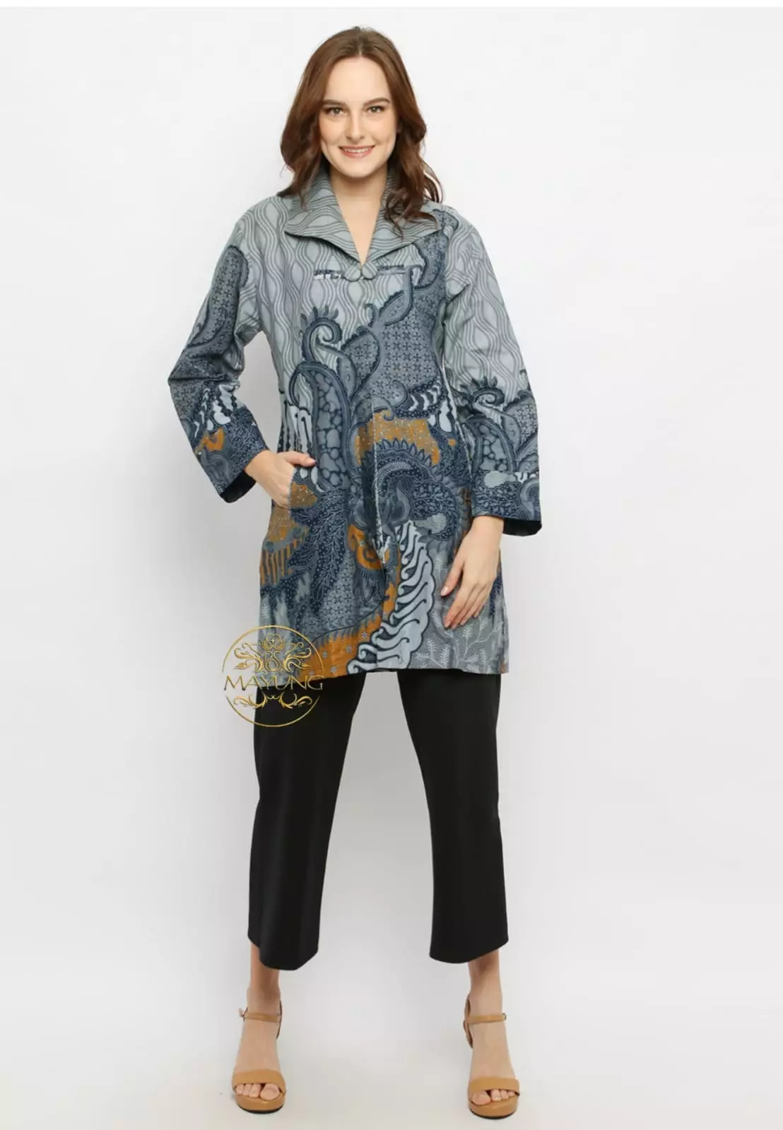 Tunik Batik Sakra Biru Premium