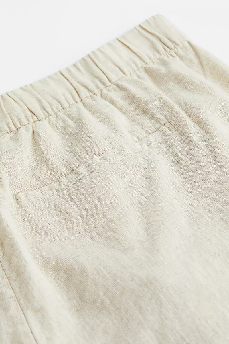 Buy H&M Regular Fit Linen-blend trousers Online | ZALORA Malaysia