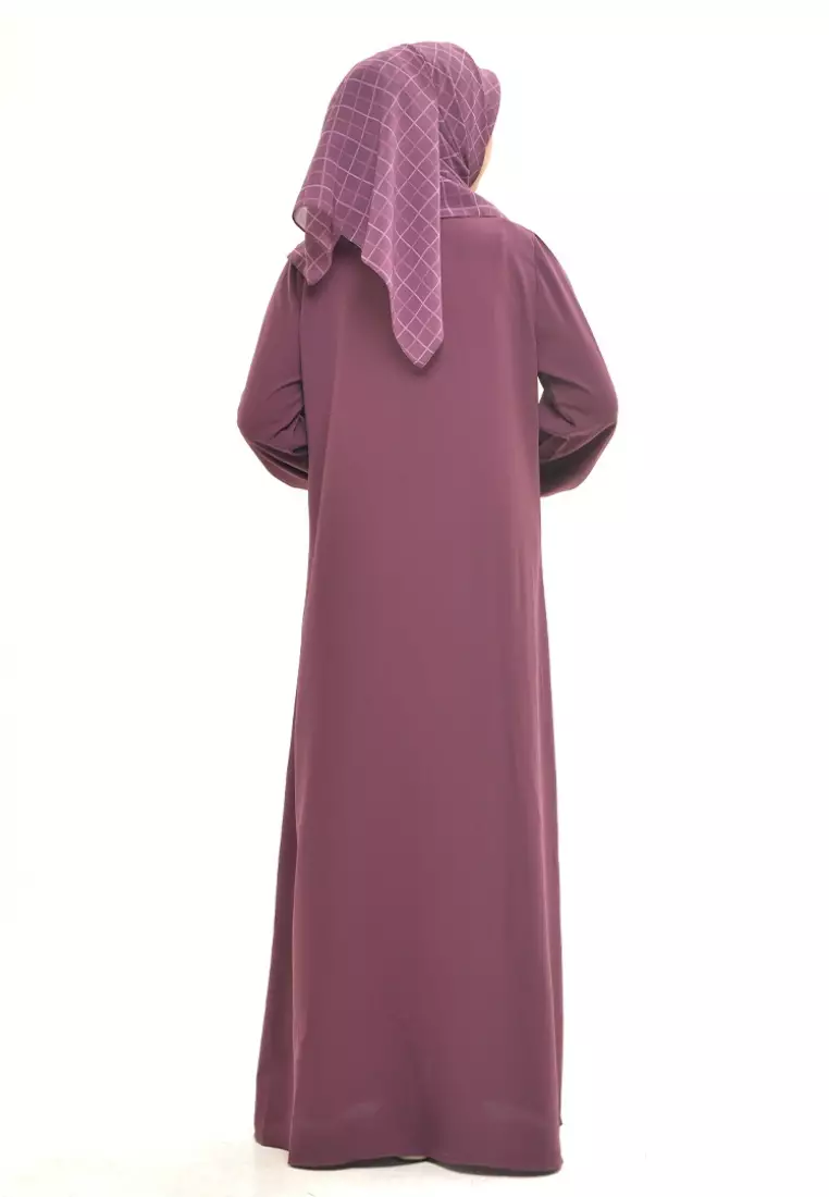 Rabbani - Gamis Muslim Dresslim Couple Artana - Plum