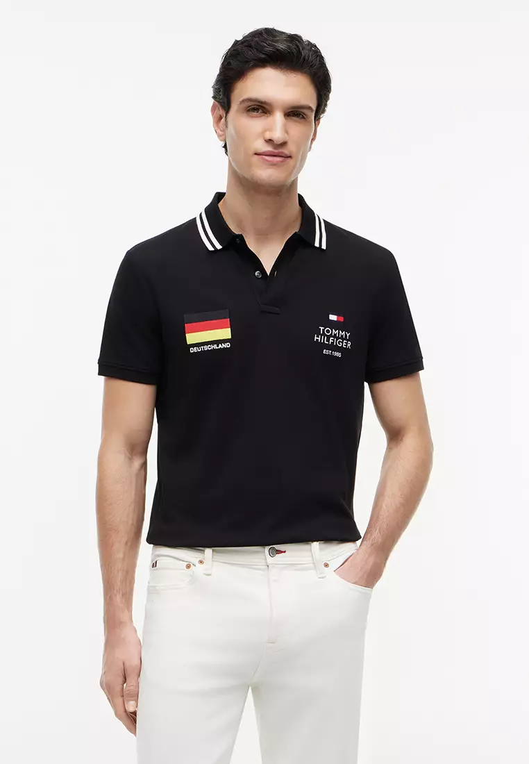 Buy Tommy Hilfiger Standard Country Germany Regular Polo Shirt