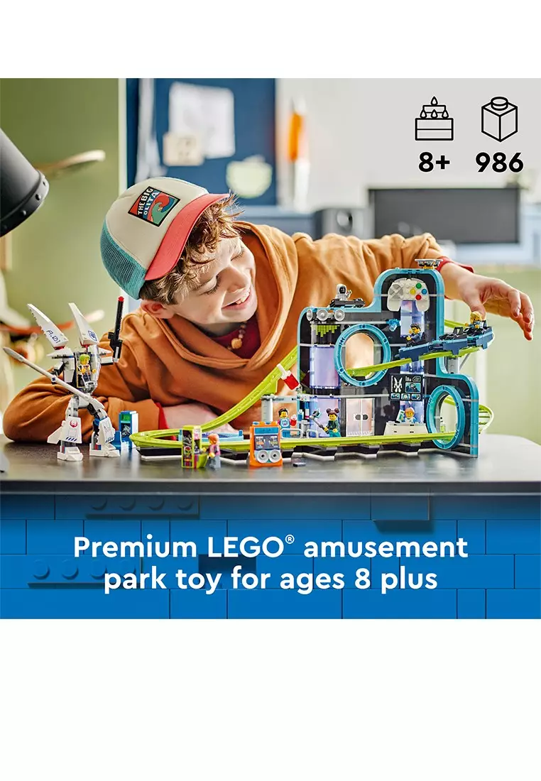 Buy LEGO® City 60421 Robot World Roller-Coaster Park, Age 8+
