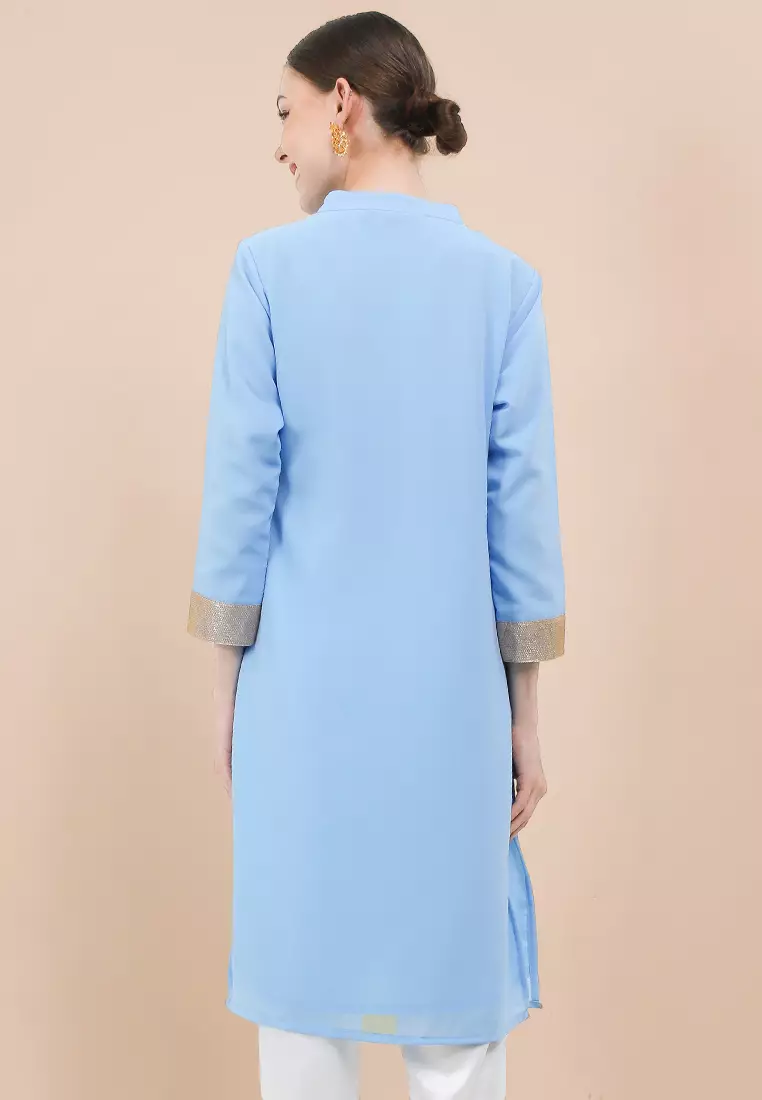 Chanira Festive Aliza Tunic-Light Blue