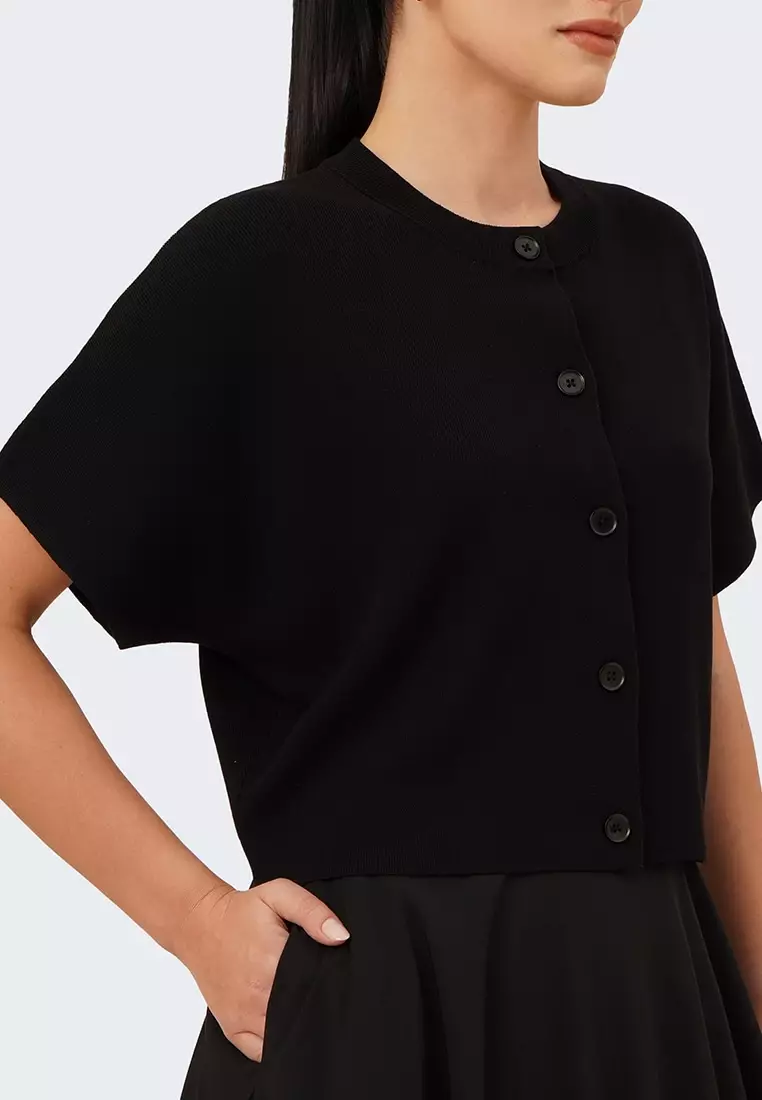 Women's Button Up Dolman Sleeve Knit Shirt