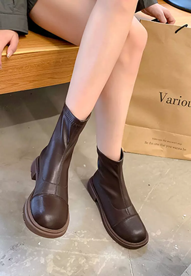 Vintage zipper boots hotsell