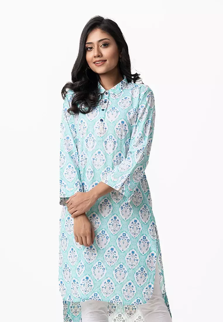 Le Reve Floral Shirt Style Tunic
