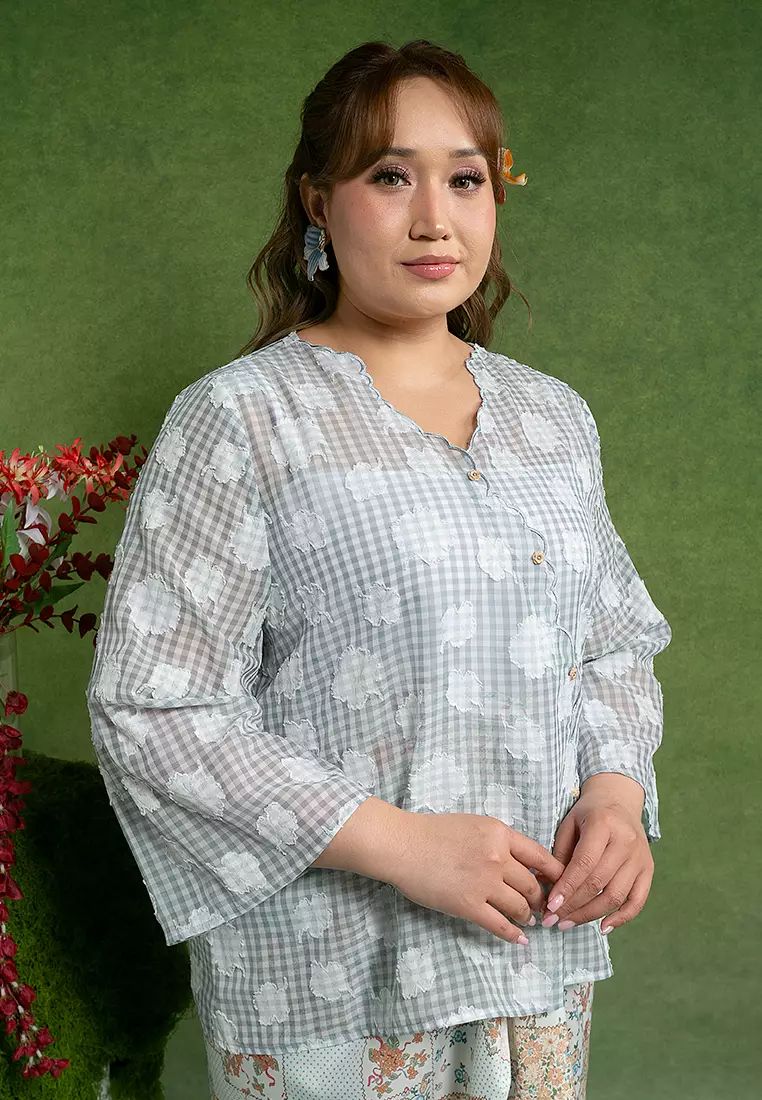 Dariyah Plus Size Kurung Pareo Set