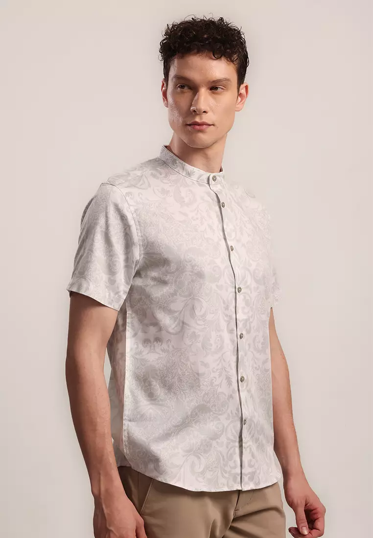 MOC - Kemeja Shanghai Lengan Pendek Pria Kairi - Beige