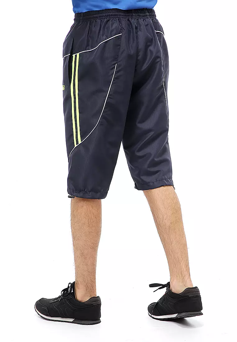 Yume Short Pants Celana Jogger Cycling Sport Pria 3/4 Material Micro Rib-Stop ORIGINAL - Black Green