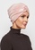KASHKHA pink Soft shimmer shinny jersey turban-PINK 927E4AADF5C462GS_2