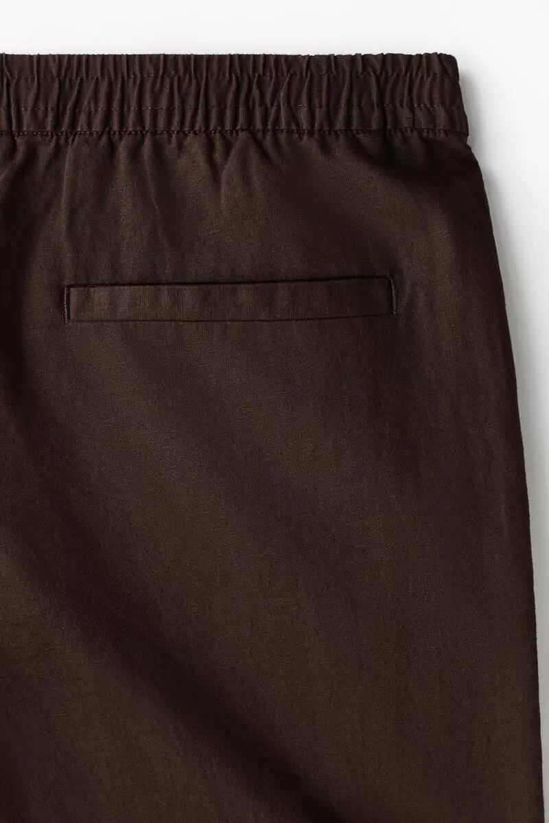 Regular Fit Linen-blend trousers
