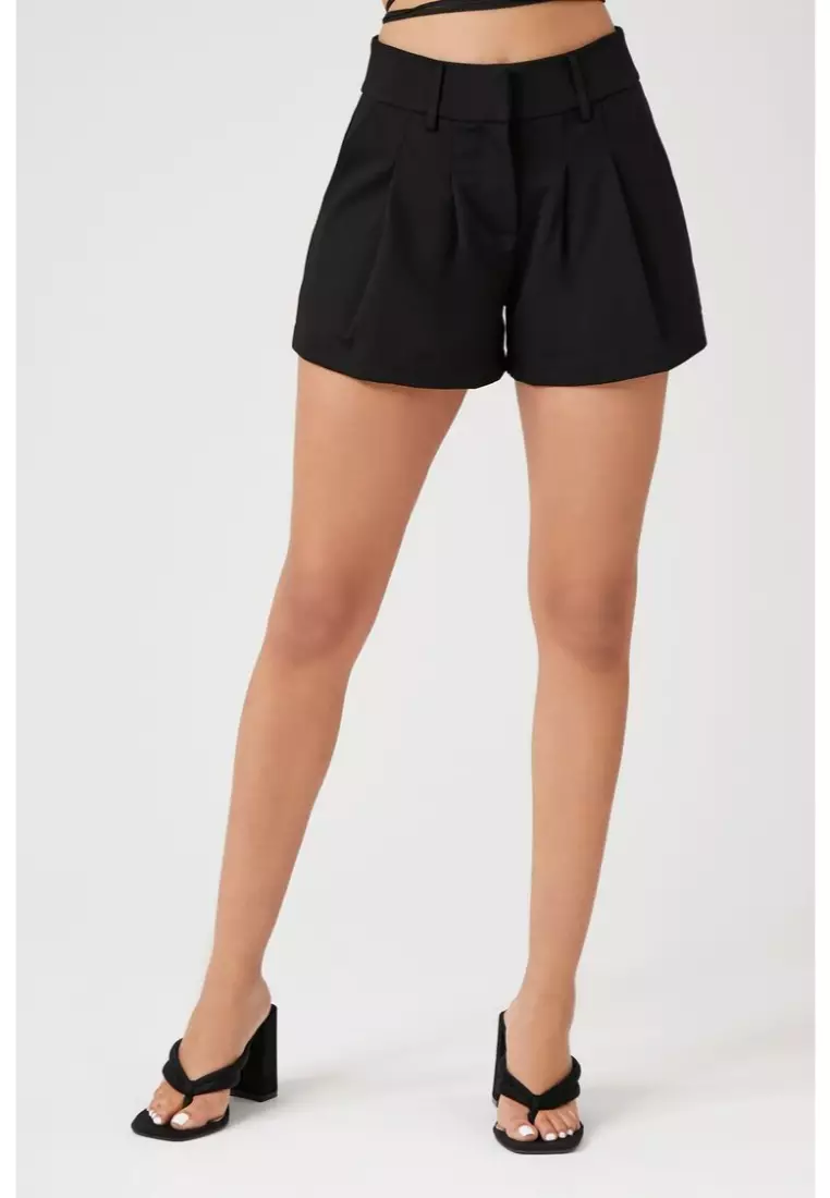 Forever 21 black sales high waisted shorts