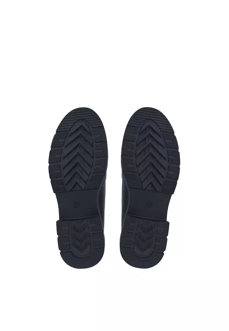 Black Elise Bucked Loafers