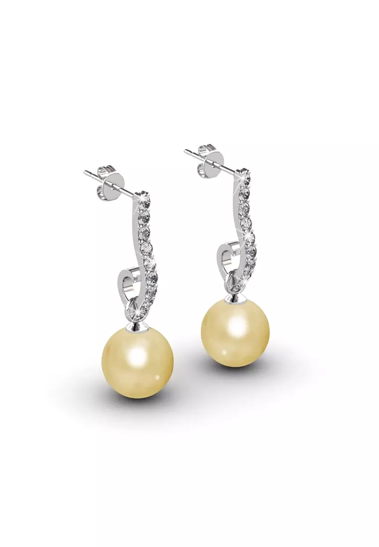 Sophie Pearl Set Earring - Anting Crystal Swarovski by Her Jewellery