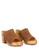 Rag & CO. brown Tan Suede Slide Clogs AA060SHEA47FB9GS_2