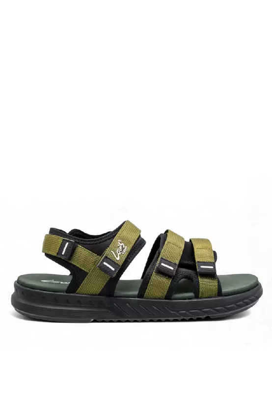 Discount on Louis Cuppers  shoes - SKU: Louis Cuppers Men Slip On Faux Leather Classic Casual Sandals - 250141256