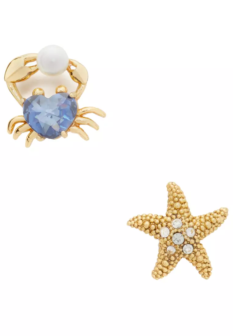 Crab earrings kate spade hotsell