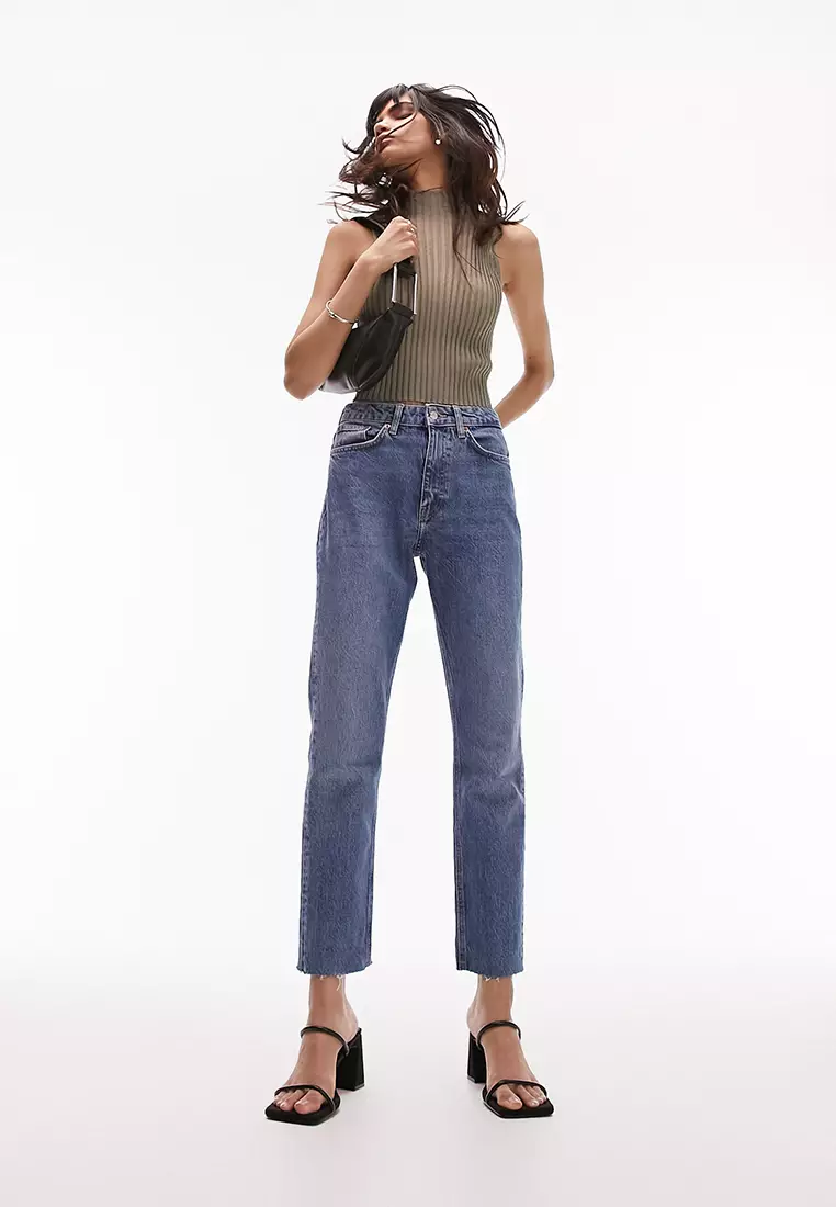Straight leg jeans sales topshop