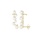 Glamorousky white Elegant Temperament Plated Gold Geometric Imitation Pearl Stud Earrings D08ACACA058E3DGS_1