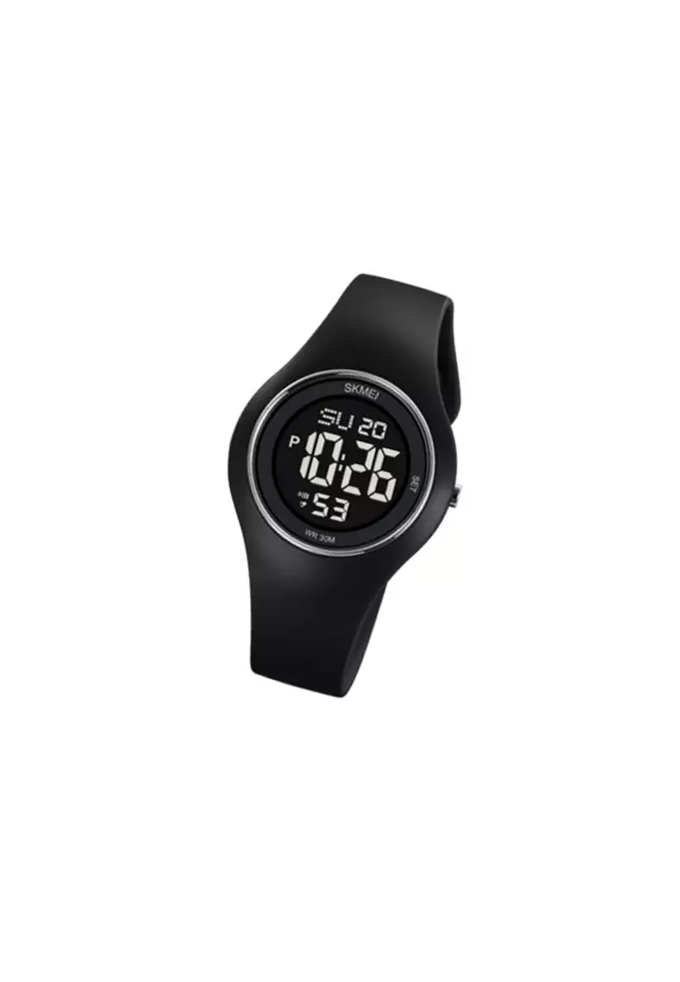 Jam Tangan Pria Digital Sport Watch Alarm Waterproof - 2026 - Black