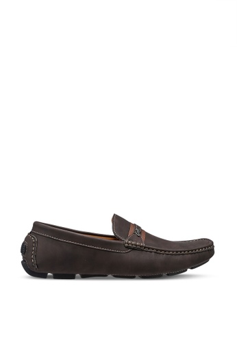 Louis Cuppers brown Buckle Loafers 917F7SH3462190GS_1