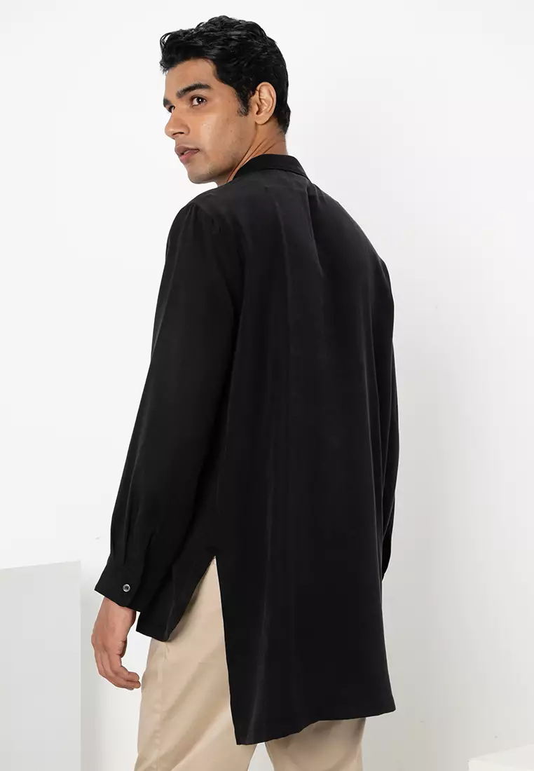 Rafa' Elongated Shirt - Tencel Cotton
