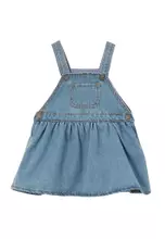 Cotton on denim pinafore dress cheap