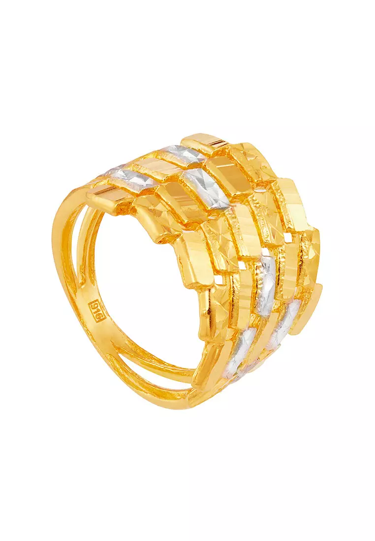HABIB 916/22K Yellow and White Gold Ring RRS120030824(B)