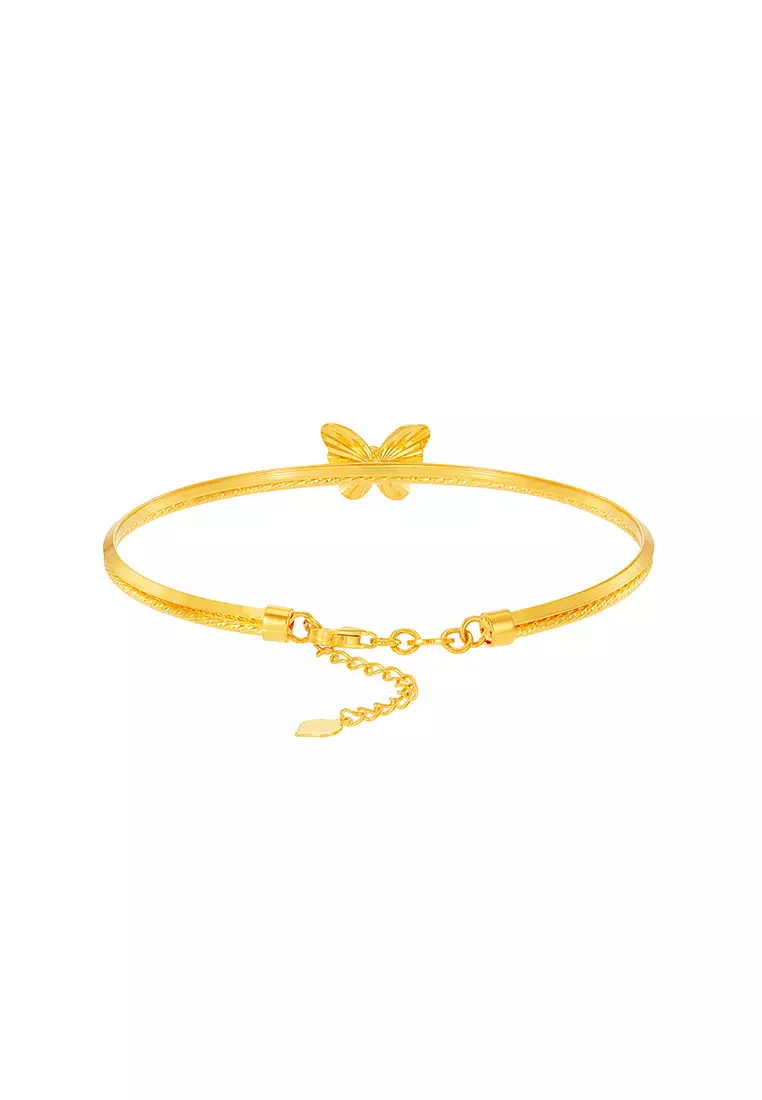 HABIB 999/24K Yellow Gold Bangle (Butterfly) 9GB00021024