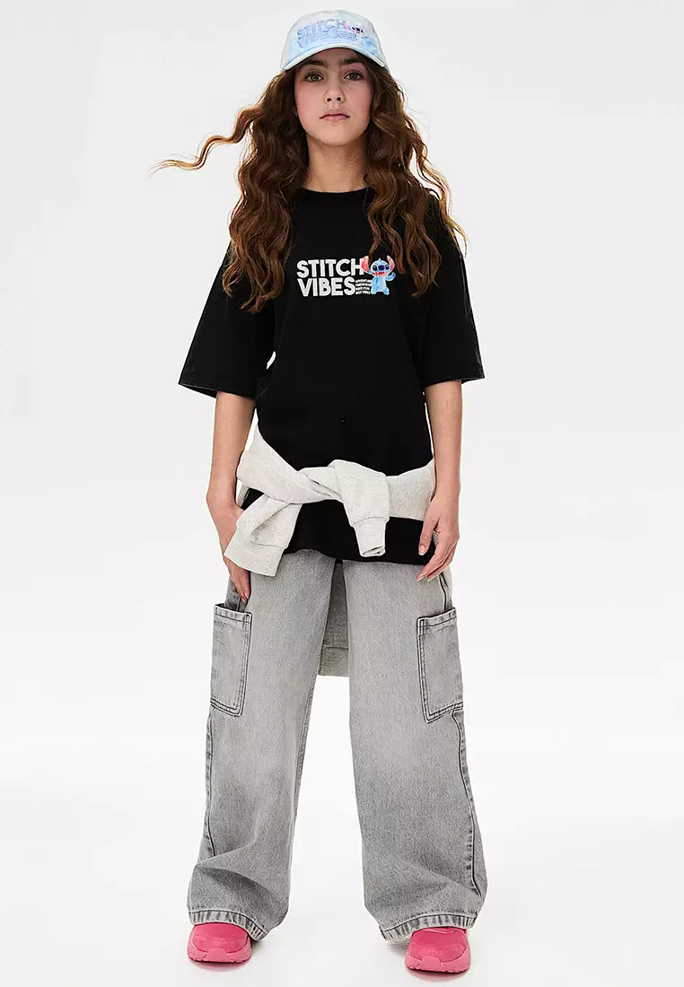 Pure Cotton Lilo And Stitch T-Shirt