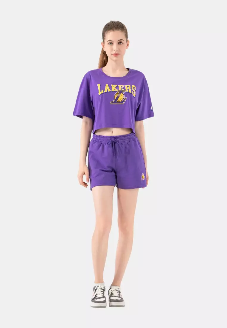 Los Angeles Lakers Crop Top for Womens Boxy Fit