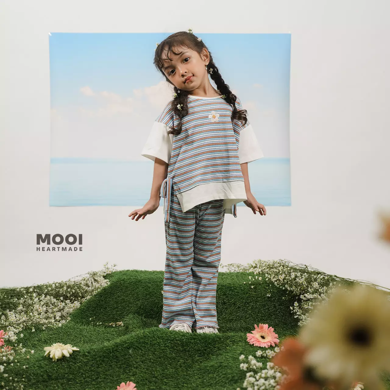 Mooi Celana Panjang Anak Perempuan Hinata Pants - Pink