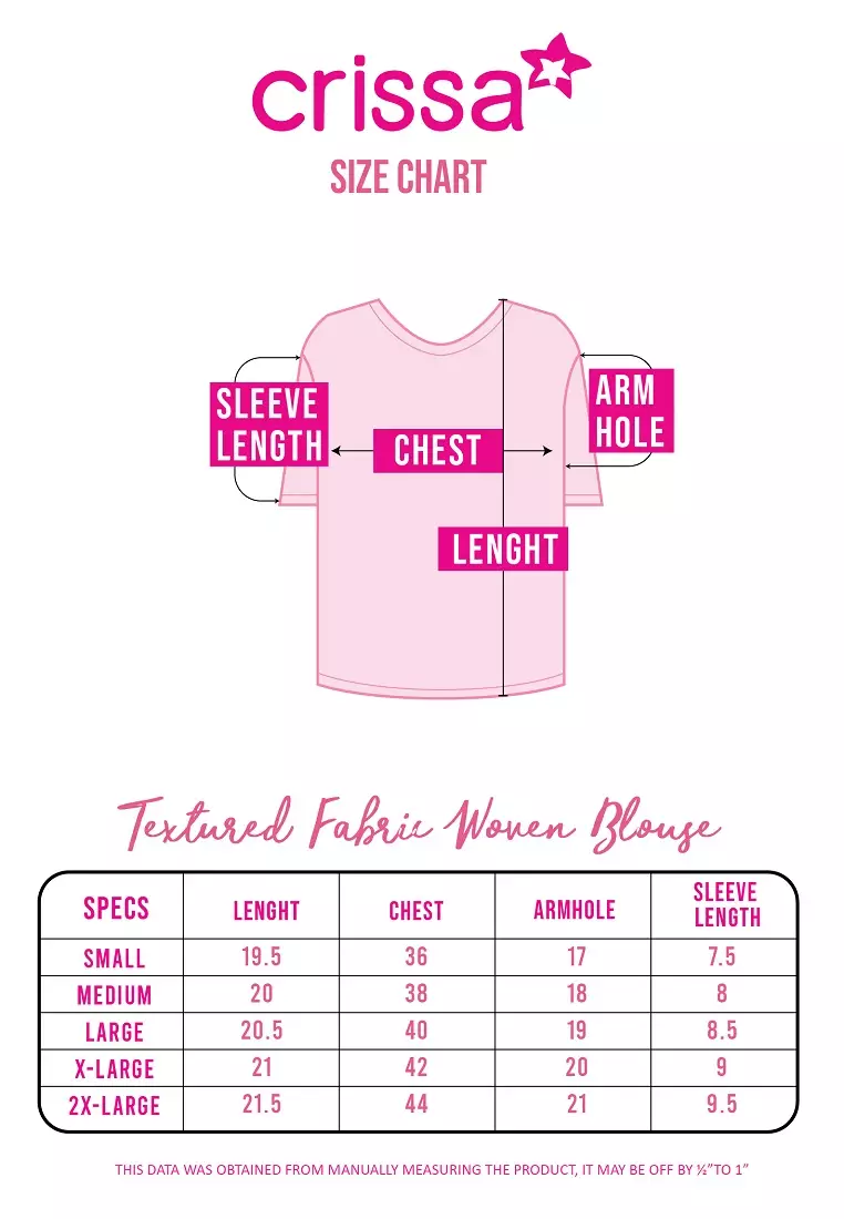 Textured Woven Short Sleeves Blouse