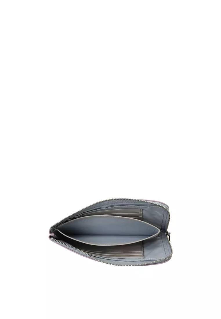 L-Zip Long Wallet - Lilac