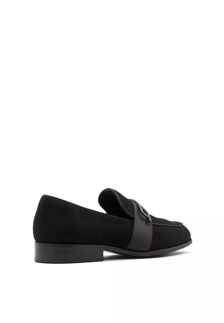 Aldo black 2025 suede loafers