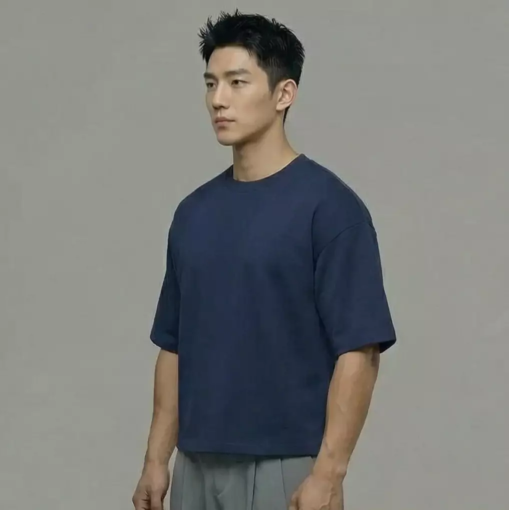 THIRDDAY Kaos Oversize Boxy Gym Scubalux Navy Polos BXY MTZ31