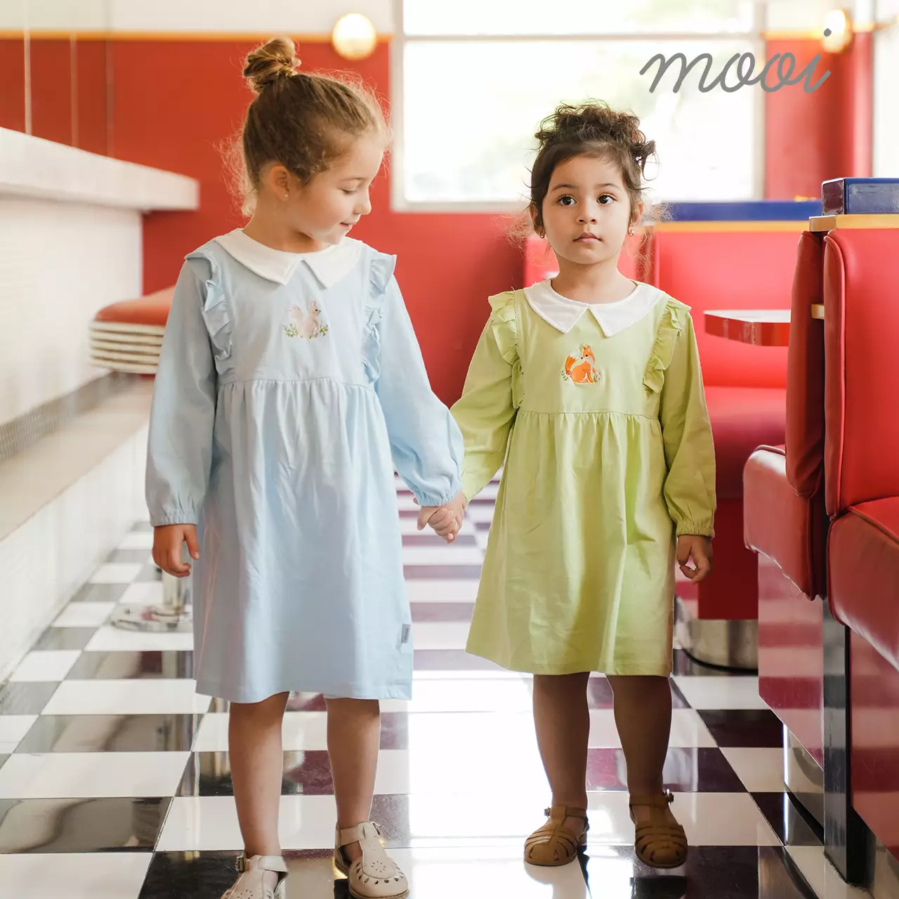 Mooi Dress Anak Perempuan Jisoo Dress - Tea Green