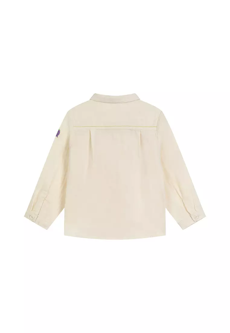 Long Sleeve Shirt With Graphic Printed Sleeve