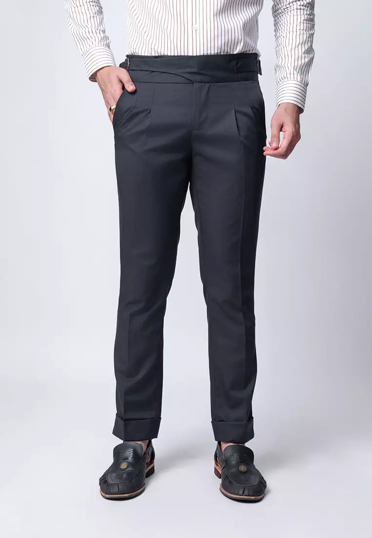Gurkha Buckle Pants Dark Grey