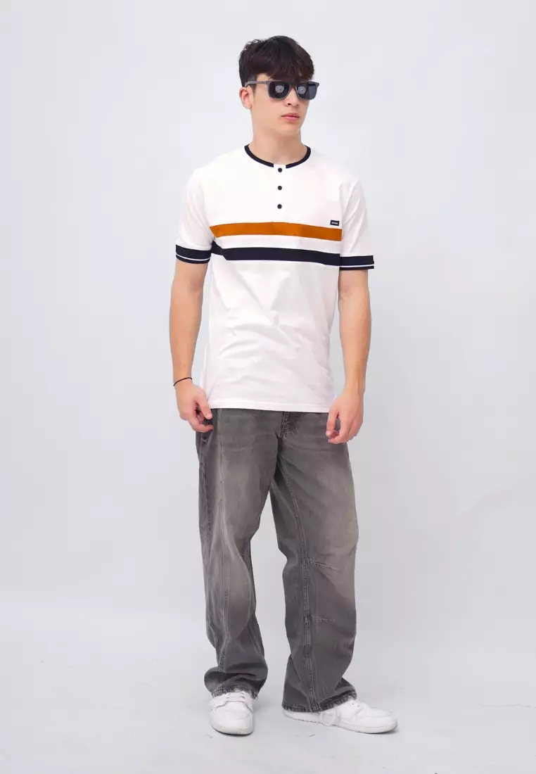 Ryusei Tshirt Takatsuki Button CMB White