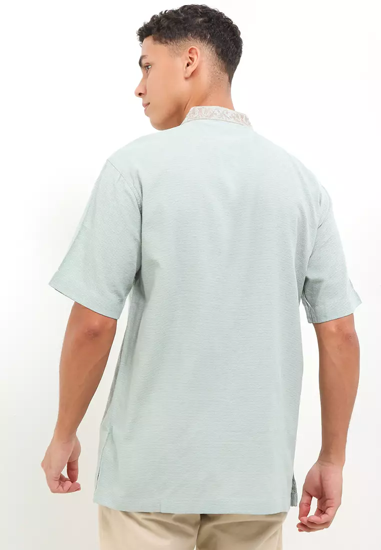 Green Tease 3 Short Sleeve Baju Koko