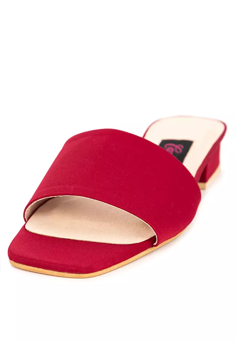 Satin Flat Slides