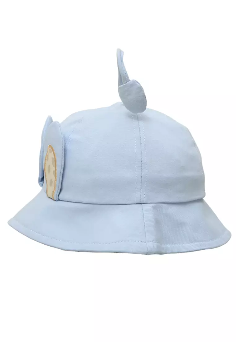 Sierra Topi Bucket Anak Perempuan Desain Kelinci Cute Bunny Hat Material Cotton ORIGINAL - Blue