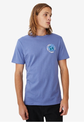 Cotton On blue Tbar Art T-Shirt EF5A4AAAF2DC23GS_1