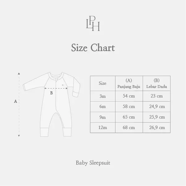 Little Palmerhaus - Baby Sleepsuit 15.0 (Jumper Bayi Lengan Panjang) Sand Brown