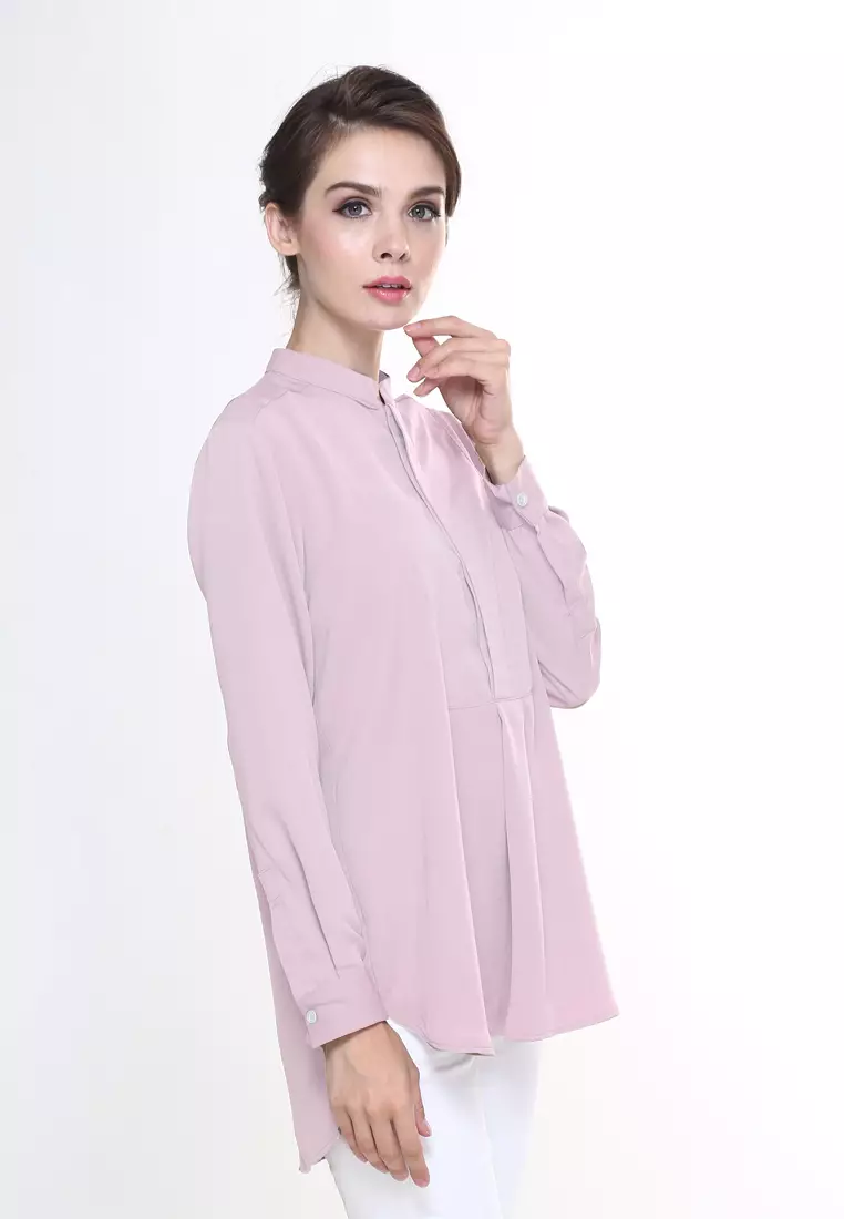 Eva Suit Top in Soft Pink